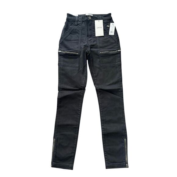 Joie Denim - Joie Women's High Waisted Park Limited Edition Cargo Style Pant Black Size 25